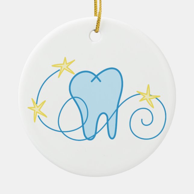 Tooth Keramik Ornament (Vorne)