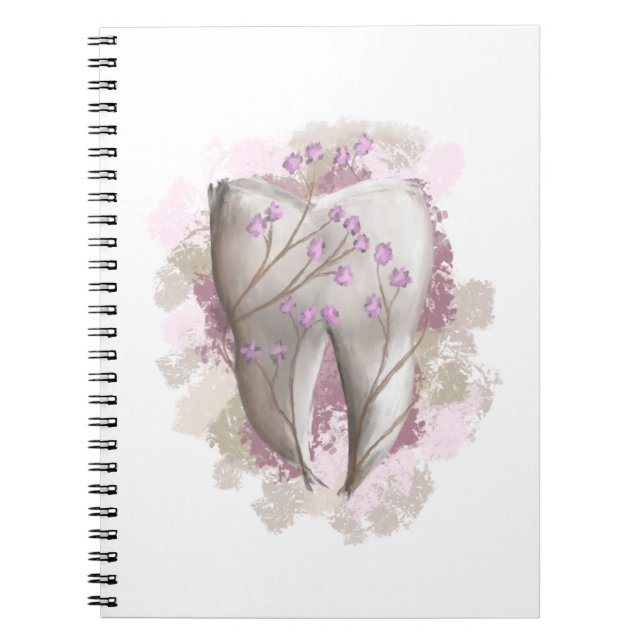 Tooth Painting. Dentist, Dental, Dentistry. Gift. Notizblock (Vorderseite)