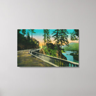 Tooth Rock on Columbia River, OR Leinwanddruck