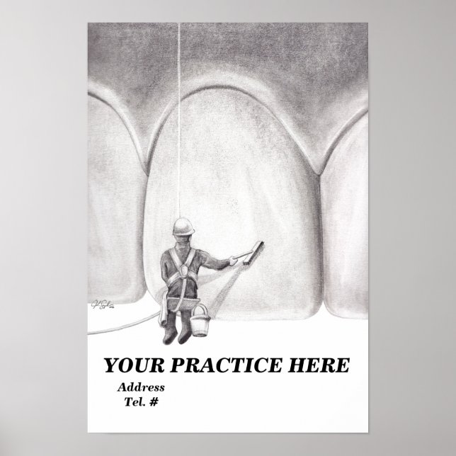 Tooth Washer Poster [benutzerdefiniertes Template] (Vorne)