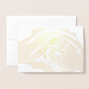 Toothinning Shark Foil Card Folienkarte