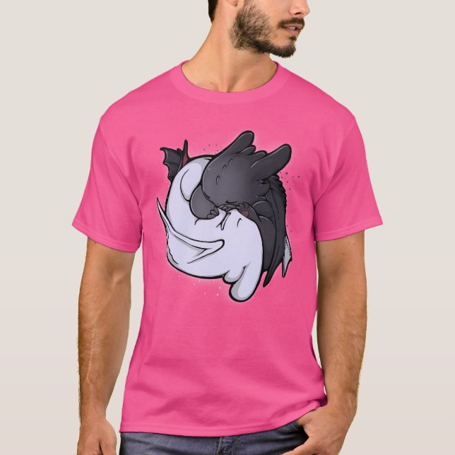 Toothless and Light Furore Hugging T-Shirt (Vorderseite)