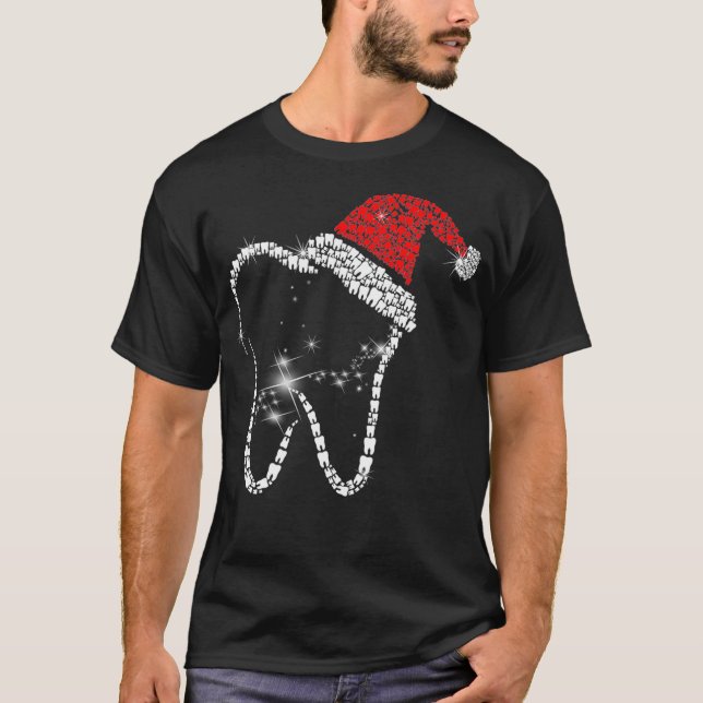 Toothmas frohe Weihnachten in der Weihnachtsmannmü T-Shirt (Vorderseite)