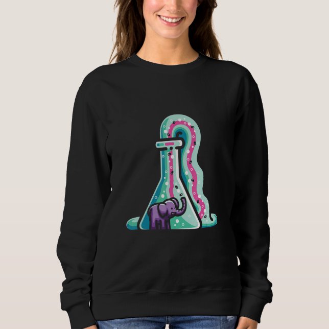 Toothphase Chemistry Science Day Elephant Sweatshirt (Vorderseite)