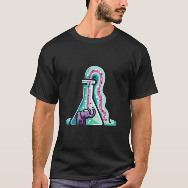 Toothphase Chemistry Science Day Elephant T-Shirt (Vorderseite)