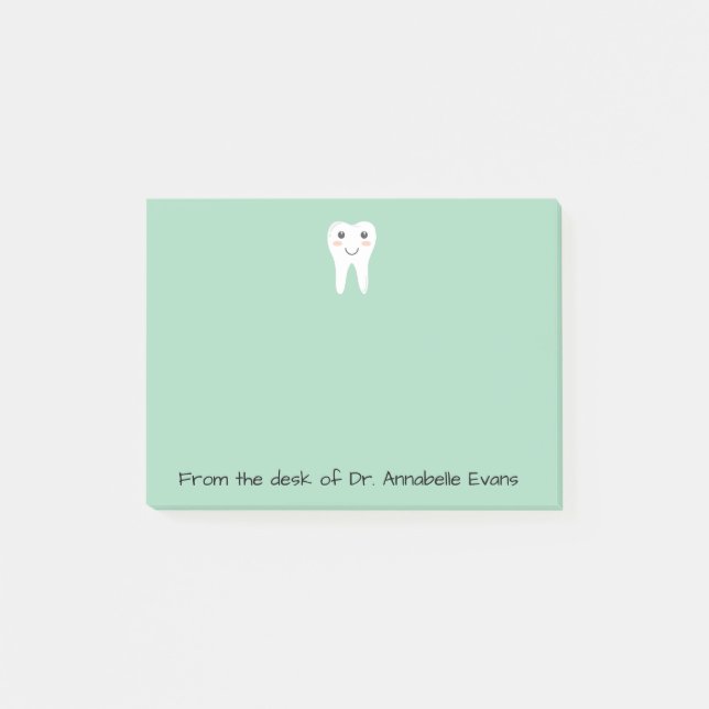 Toothy Anmerkungen Post-it Klebezettel (Vorderseite)