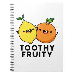 Toothy Fruity Funny Fruit Pun Notizblock
