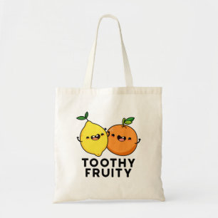 Toothy Fruity Funny Fruit Pun Tragetasche