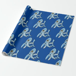 Toothy Grin Cartoon Shark Geschenkpapier