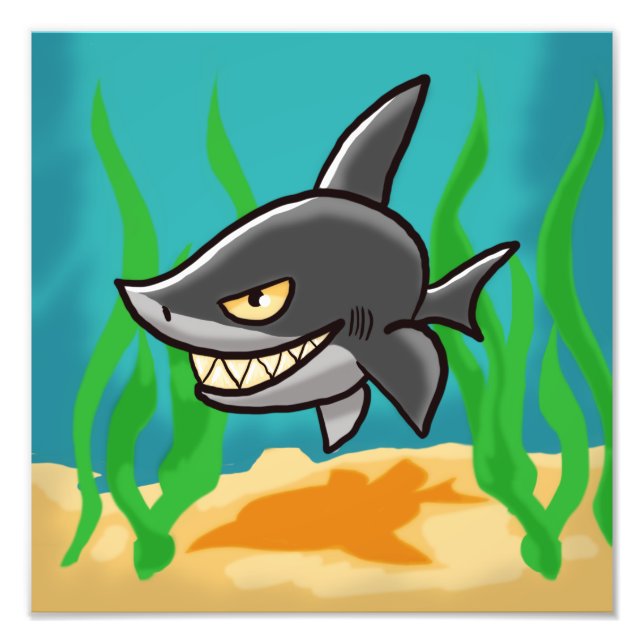Toothy Shark Fotodruck (Vorne)