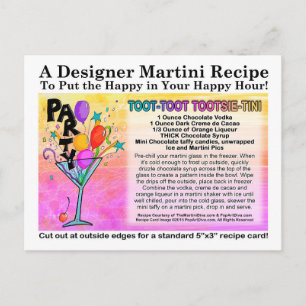 Tootsie Chocolate Cocktail Rezept Karte