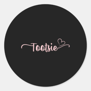 Tootsie Heart Xmas Oma Frauen Mütter Tag Chris Runder Aufkleber