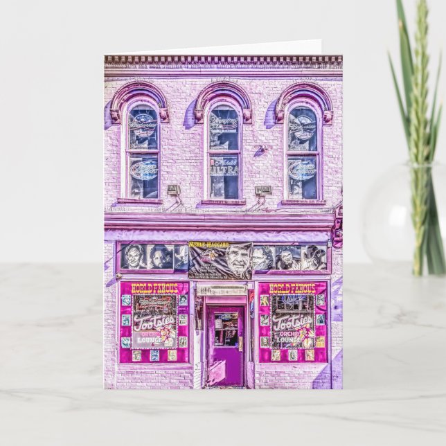 Tootsie's Orchid Lounge Grußkarte Karte (Vorderseite)