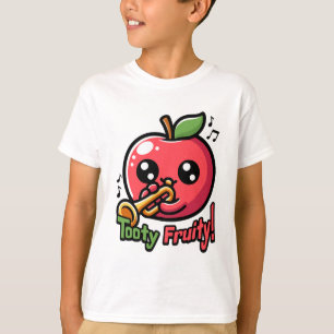 Tooty Fruit! Niedlich Trumpet Apple Pun T-Shirt