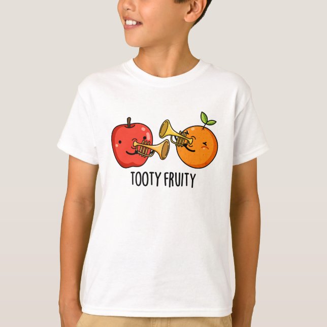 Tooty Fruity Funny Fruit Musician Puff T-Shirt (Vorderseite)