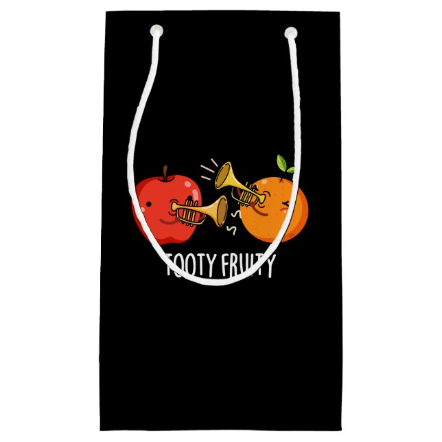 Tooty Fruity Funny Fruit Musiker Puck Dark BG Kleine Geschenktüte (Vorderseite)