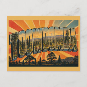 Toowoomba Queensland Australien Garden City Vintag Postkarte