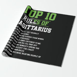 Top 10 Regeln des Schützen Geburtstag Horoskop Geschenkpapier