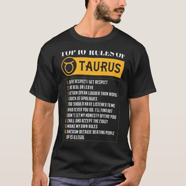 Top 10 Regeln des Taurus Zodiac-Schildes Horoskop  (Vorderseite)