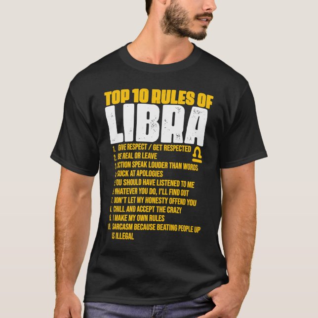 Top 10 Regeln Libra Horoskop Geburtstag 1 (Vorderseite)