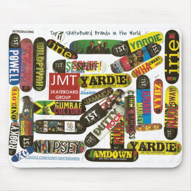 TOP 11 JMT Skateboards in der Welt Mousepad (Vorne)