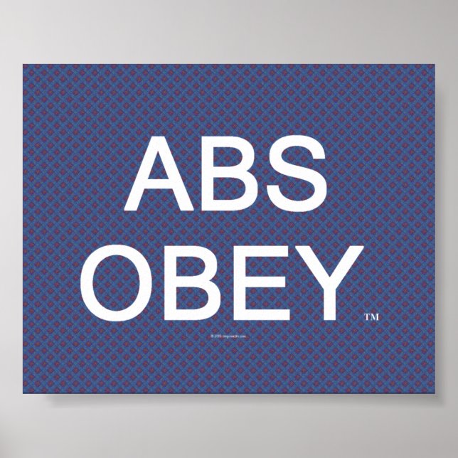 TOP Abs Obey Poster (Vorne)