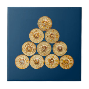 Top Ansicht der Jagdpatronen Fliese