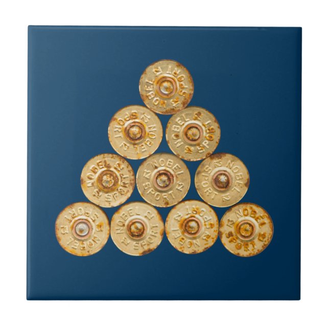 Top Ansicht der Jagdpatronen Fliese (Vorderseite)