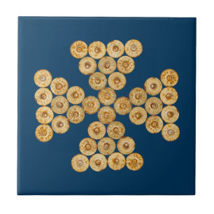 Top Ansicht der Jagdpatronen Fliese