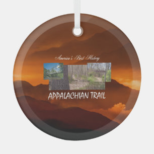 TOP Appalachian Trail Glass Ornament Aus Glas