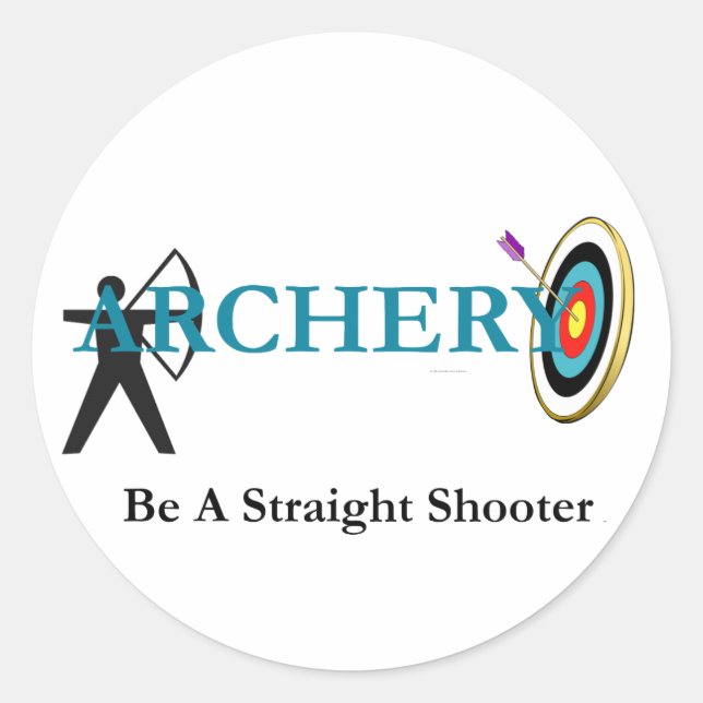 TOP Archery Runder Aufkleber (Vorderseite)