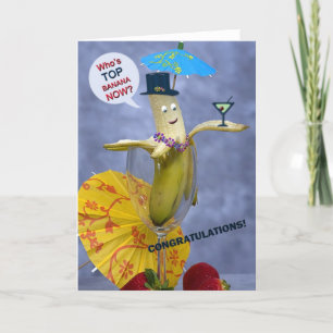 Top Banana Gratulationen Karte