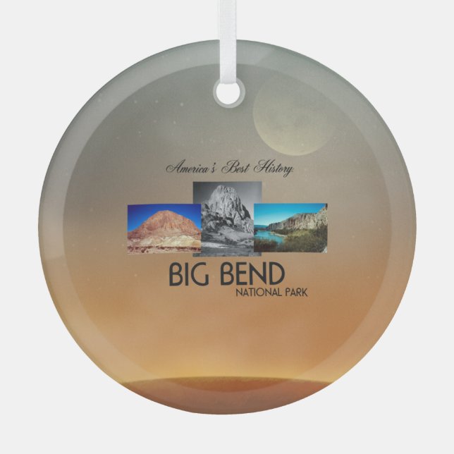 TOP Big Bend Glass Ornament (Vorderseite)