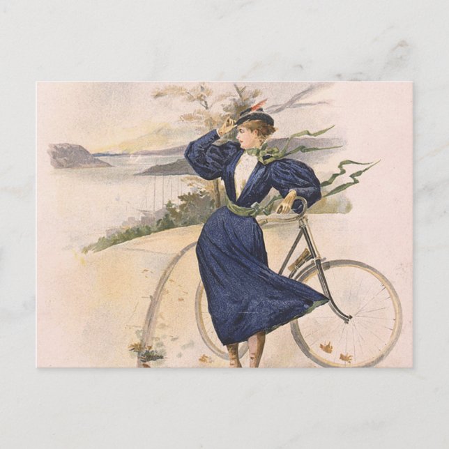 TOP Biking Beauty Postkarte (Vorderseite)