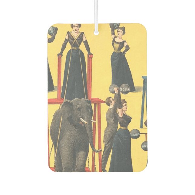 TOP Bodybuilding Girl Air Freshener Autolufterfrischer (Vorderseite)