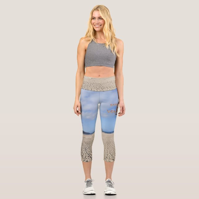 TOP Born to Play Volleyball Capri Leggings (Vorderseite)