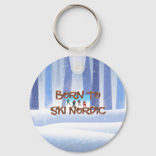 TOP Born to Ski Nordic Schlüsselanhänger
