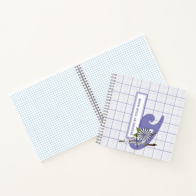 Top Bound Graph Paper for Lefties Notizbuch (Innenseite)