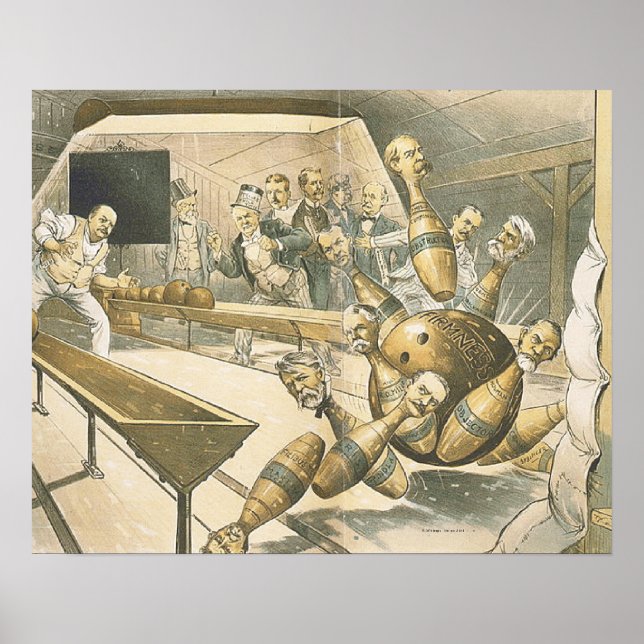 TOP Bowling Old School Poster (Vorne)