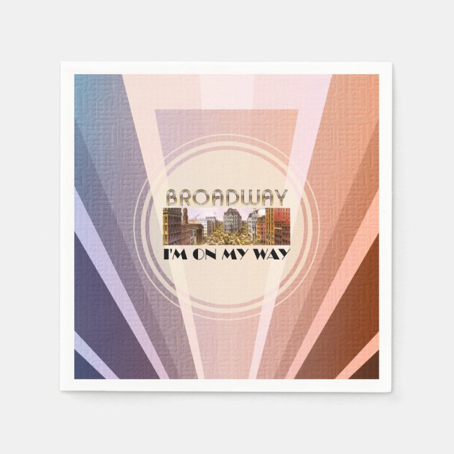 TOP Broadway Star Napkins Serviette (Vorderseite)