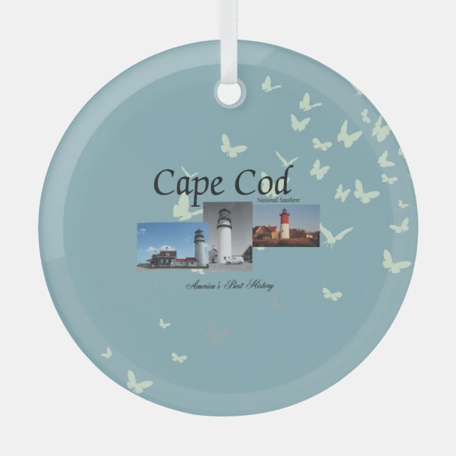 TOP Cape Cod Glass Ornament (Vorderseite)