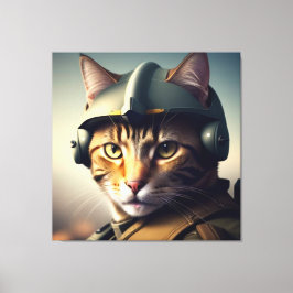 TOP CAT GUN PILOT SERIEN NO 2 ART DRUCKEN LEINWANDDRUCK