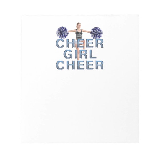 TOP Cheer Girl Cheer Notizblock (Vorderseite)