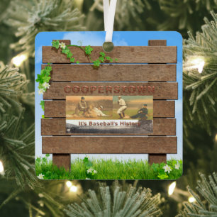 TOP Cooperstown Metal Ornament