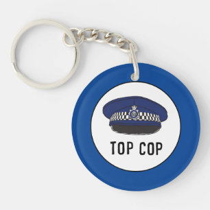 Top Cop. Polizist oder Constable. Schlüsselring