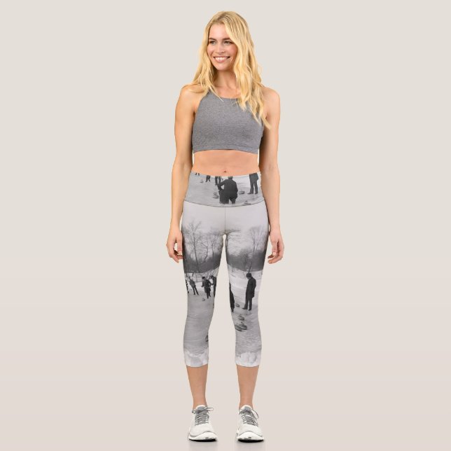 TOP Curling Alte Schule Capri Leggings (Vorderseite)