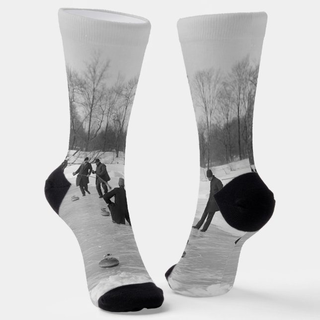TOP Curling Old School Socken (Gewinkelt)