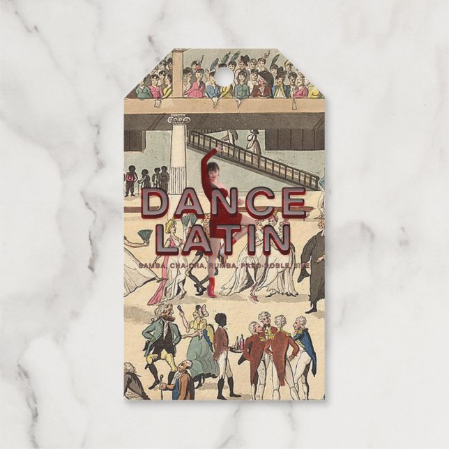 TOP Dance Latin Geschenkanhänger (Rückseite)
