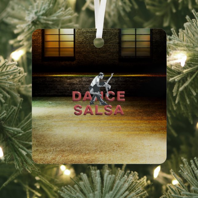 TOP Dance Salsa Metal Ornament (InSitu)