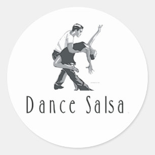 TOP Dance Salsa Runder Aufkleber